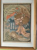 antieke lithografie "la danse" 1894 maurice de lambert, Ophalen of Verzenden