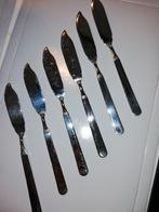 6 vismessen, Huis en Inrichting, Ophalen of Verzenden, Gebruikt, Inox of Chroom, Los bestek