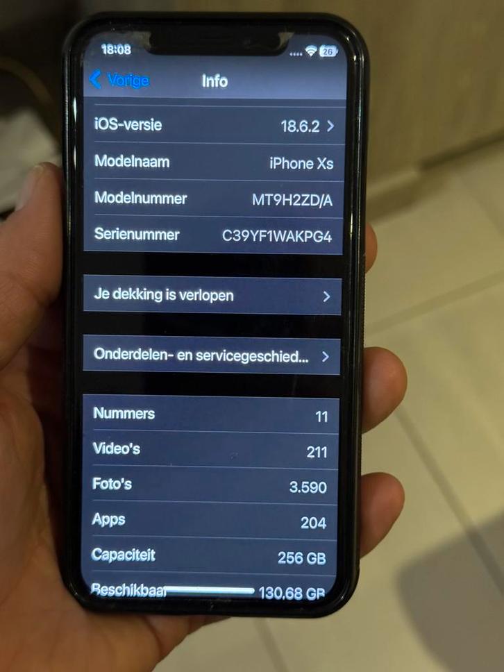 Iphone xs 256 gb, Telecommunicatie, Mobiele telefoons | Apple iPhone, Gebruikt, 256 GB, iPhone XS, Ophalen of Verzenden