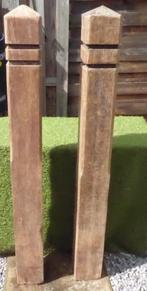 Poteaux bois, Jardin & Terrasse, Utilisé, Bois dur, Enlèvement ou Envoi, Moins de 180 cm