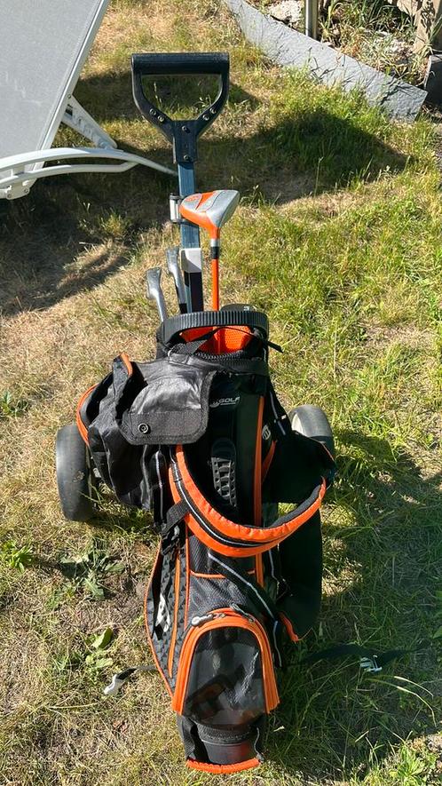 Mk lite golfset met kar voor kinderen, Sport en Fitness, Golf, Gebruikt, Tas, Ophalen