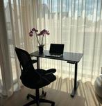 Zit-sta bureau - Computer desk - studeertafel zwart, Huis en Inrichting, Bureaus, Ophalen, Zo goed als nieuw, Bureau
