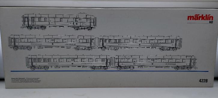 Marklin 4228 Rheingold, Hobby & Loisirs créatifs, Trains miniatures | HO, Neuf, Set de Trains, Märklin, Enlèvement ou Envoi