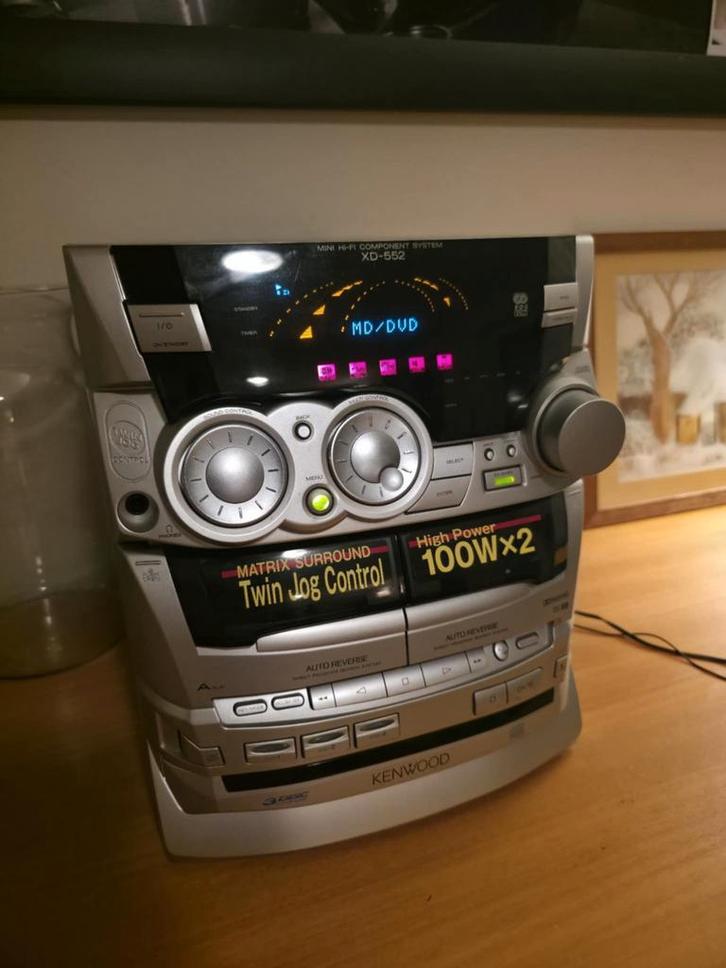 Stereoketen Kenwood 200Watt, Audio, Tv en Foto, Stereoketens, Zo goed als nieuw, Cassettedeck, Cd-speler, Tuner of Radio, Speakers