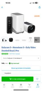Eufy bewakingscamera deurbel set, Audio, Tv en Foto, Ophalen of Verzenden, Zo goed als nieuw