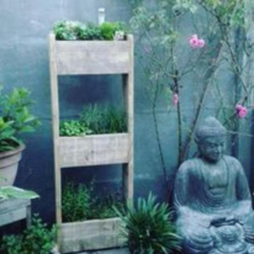 Steigerhouten verticale kruiden/planten/bloemen/groentenbak, Tuin en Terras, Bloempotten, Nieuw, Balkon, Ophalen
