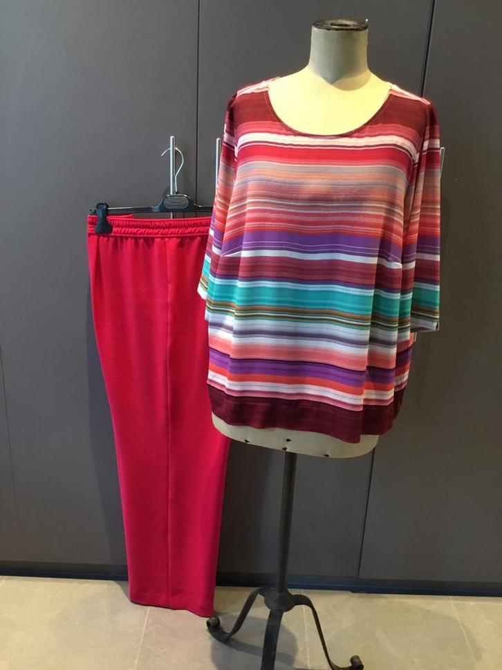 MAYERLINE, Leuke set, maat 50, Kleding | Dames, Broeken en Pantalons, Gedragen, Roze, Lang, Ophalen of Verzenden