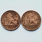 België 2 centiem 1912 VL + FR     (708), Ophalen of Verzenden, Setje