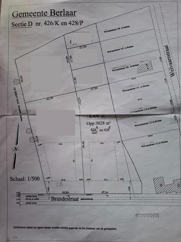 Bouwgrond 3028m2 in Berlaar, Berlaar, Ventes sans courtier, 1500 m² ou plus