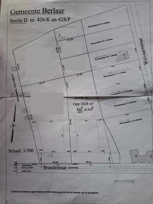 Bouwgrond 3028m2 in Berlaar, Immo, Gronden en Bouwgronden, 1500 m² of meer, Verkoop zonder makelaar