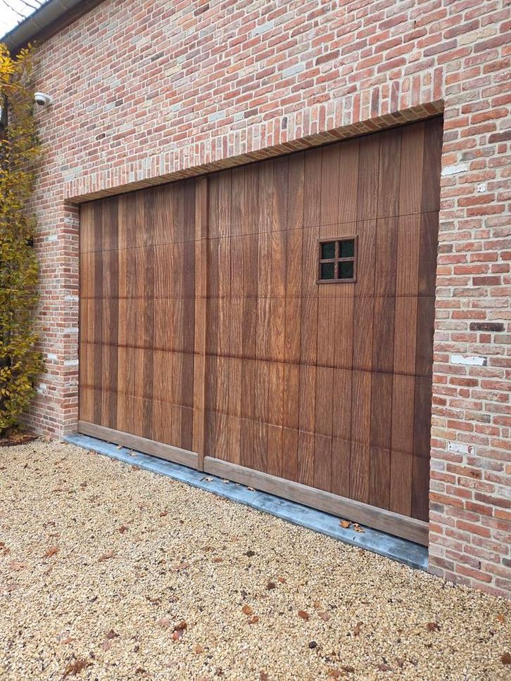 Afromosia garagepoort, Immo, Garages en Parkeerplaatsen