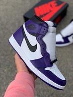 Nike Air Jordan 1 “Court Purple” retro high, Kleding | Heren, Nieuw, Ophalen of Verzenden