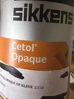 Sikkens cetol opaque lichtgrijze dekkende beits 1liter, Ophalen of Verzenden, Nieuw, Materiaal