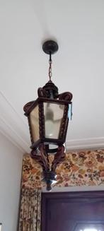 brocante houten lamp, Antiek en Kunst, Ophalen