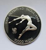 South Korea 10000 won 1988 Gymnast, Postzegels en Munten, Verzenden, Zilver