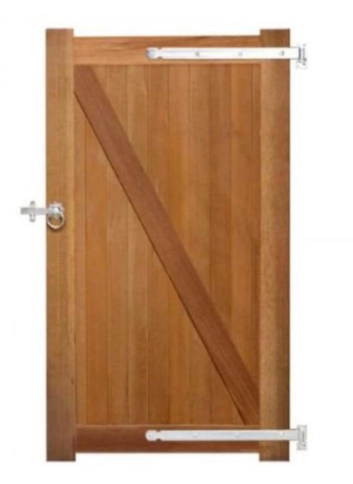 Houten poortje Bankirai - nieuw 100cm x 180cm, Tuin en Terras, Tuinpoorten, Nieuw, Draaipoort, Hout, 150 tot 200 cm, 100 tot 150 cm