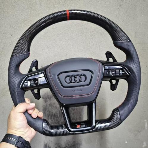 Audi A6 A7 C8 carbon alcantara custom stuur S RS S line, Auto-onderdelen, Besturing, Audi, Nieuw, Ophalen of Verzenden