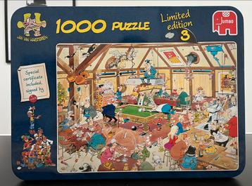 Puzzel Jan Van Haasteren: Limited edition 3: biljarten beschikbaar voor biedingen