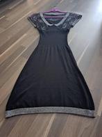 Morgan de toi, jurk gebreid met kant, S, Kleding | Dames, Zwart, Ophalen of Verzenden, Zo goed als nieuw, Maat 36 (S)