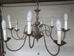 rustieke kroonluchter met 10 armen en bijhorende lampen., Huis en Inrichting, Ophalen, Zo goed als nieuw