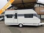 Hobby Excellent Edition 460 UFE FRANS BED + ACTIE PRIJS!, Caravans en Kamperen, Rondzit, Particulier, 5 tot 6 meter, Schokbreker