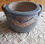SALE Oud blauw gres Armogres potje, Bouillon uit België, Antiek en Kunst, Ophalen of Verzenden