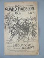 WW1 Music Couple militaire Allier Quand Madelon Bach Polin, Collections, Autres types, Autres, Enlèvement ou Envoi