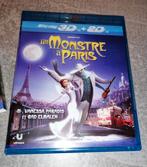 Blu ray 3D + 2D Un Monstre à Paris, Comme neuf, Enlèvement ou Envoi