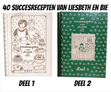 40 SUCCESRECEPTEN van LIESBETH en BIE 1 & 2 beschikbaar voor biedingen
