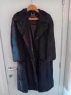 Manteau en fourrure noir en très bon état, Enlèvement, Taille 38/40 (M)
