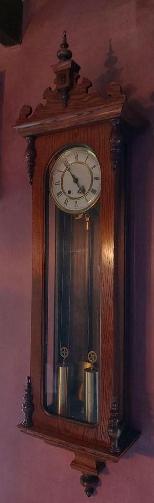 Prachtige antieke wandklok (vienna regulator), Antiquités & Art, Antiquités | Horloges, Enlèvement