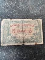 5 francs 1918 origineel, Postzegels en Munten, Bankbiljetten | België, Ophalen of Verzenden