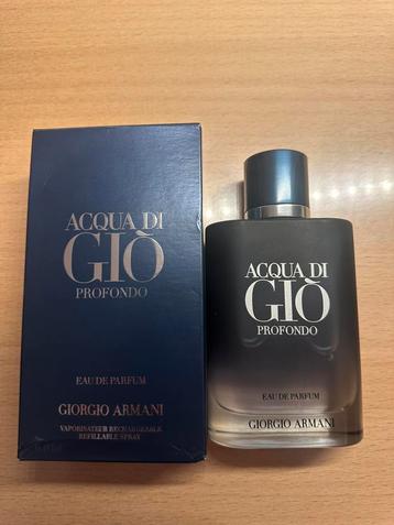 Armani Aqua Di Gio Profondo disponible aux enchères