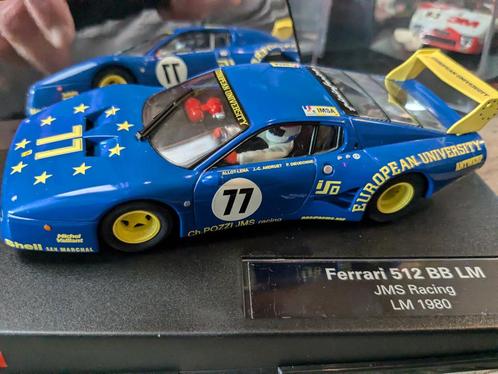 Slotcar 1/32 Carrera Ferrari 512BB LM #77 JMS Racing LM 1980, Kinderen en Baby's, Speelgoed | Racebanen, Nieuw, Racebaan, Carrera
