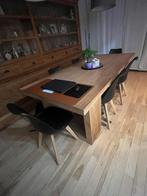 Teakhouten eettafel, Huis en Inrichting, Stoffering | Vloerbedekking, Ophalen, Zo goed als nieuw