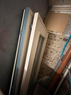 Driedelige houten deur, Doe-het-zelf en Bouw, Deuren en Vliegenramen, Ophalen, Zo goed als nieuw, Glas