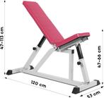 ScSports Gewichtbank Donkerroze (tot 200kg), Ophalen, Benen, Gebruikt, Overige typen