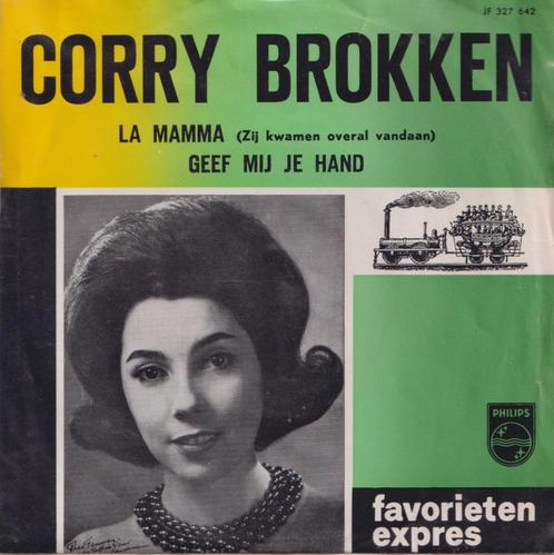 Corry Brokken – La mamma / Geef mij je hand – Single - Groen, Cd's en Dvd's, Vinyl Singles, Gebruikt, Single, Nederlandstalig