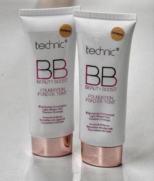 2x Technic BB Beauty Boost Foundation Oatmeal 30ml 2 stuks, Handtassen en Accessoires, Uiterlijk | Cosmetica en Make-up, Ophalen of Verzenden