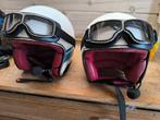 2 helmen met intercom systeem en stofbril en retro scherm, Motoren, Dames, Jethelm, Tweedehands, Ophalen