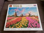 Puzzle King 1000 pièces - Zaanse schans, Pays-Bas, 500 à 1500 pièces, Puzzle, Utilisé, Enlèvement ou Envoi