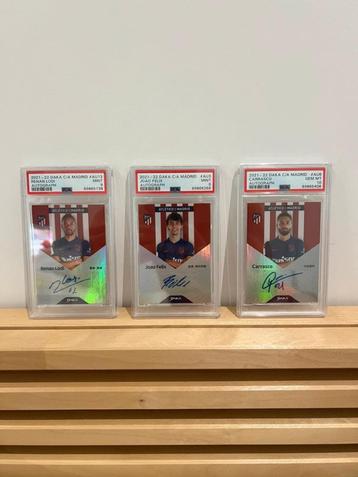 Daka card set atletico Madrid - Psa graded - autogrpah  PSA  beschikbaar voor biedingen