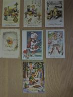 7 oude Nieuwjaars kaartjes, niet beschreven, Ophalen of Verzenden, 1940 tot 1960, Ongelopen, Feest(dag)