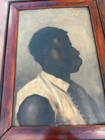 Schilderij op hout F. Aelman, Antiek en Kunst, Kunst | Schilderijen | Klassiek, Ophalen