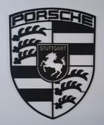 Porsche Black-logo in 3 mm HDF-lasergesneden, zwarte verf, Verzamelen, Nieuw, Ophalen of Verzenden