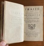 Traité des différentes sortes de preuves (…). Livre ancien, Ophalen of Verzenden