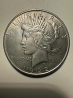 Peace dollar 1922, Postzegels en Munten, Ophalen of Verzenden, Zilver