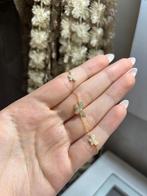 Zilveren 925 vergult Gouden vlinderarmband, Handtassen en Accessoires, Oorbellen, Ophalen of Verzenden, Nieuw, Goud, Zilver