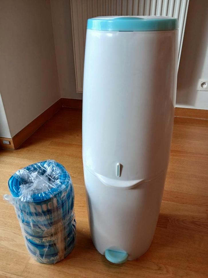 Poubelle à couches + 6 recharges, Enfants & Bébés, Bains & Soins, Comme neuf, Poubelle à couches, Autres marques, Enlèvement