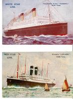 Postkaarten Red Star Line Lapland - White Star Line Homeric, Verzenden